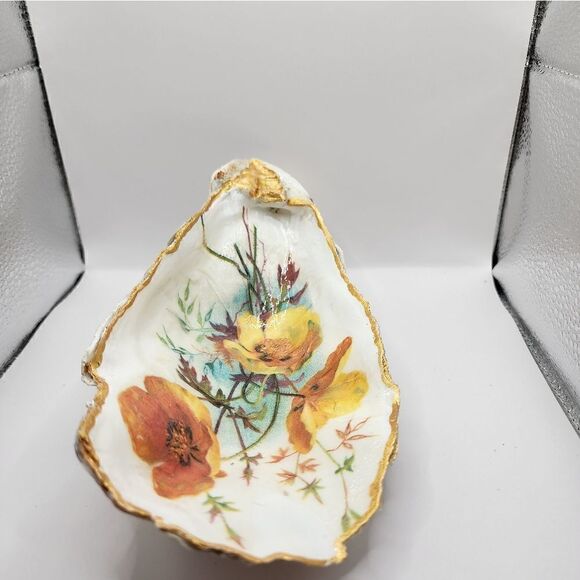 OYSTER SHELL DECOUPAGE HUGE SHELL - Picture 2 of 4